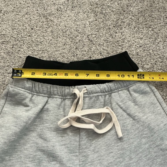 NWT Wide Leg Gray Pants with Stretchy Waistband - Picture 5 of 7